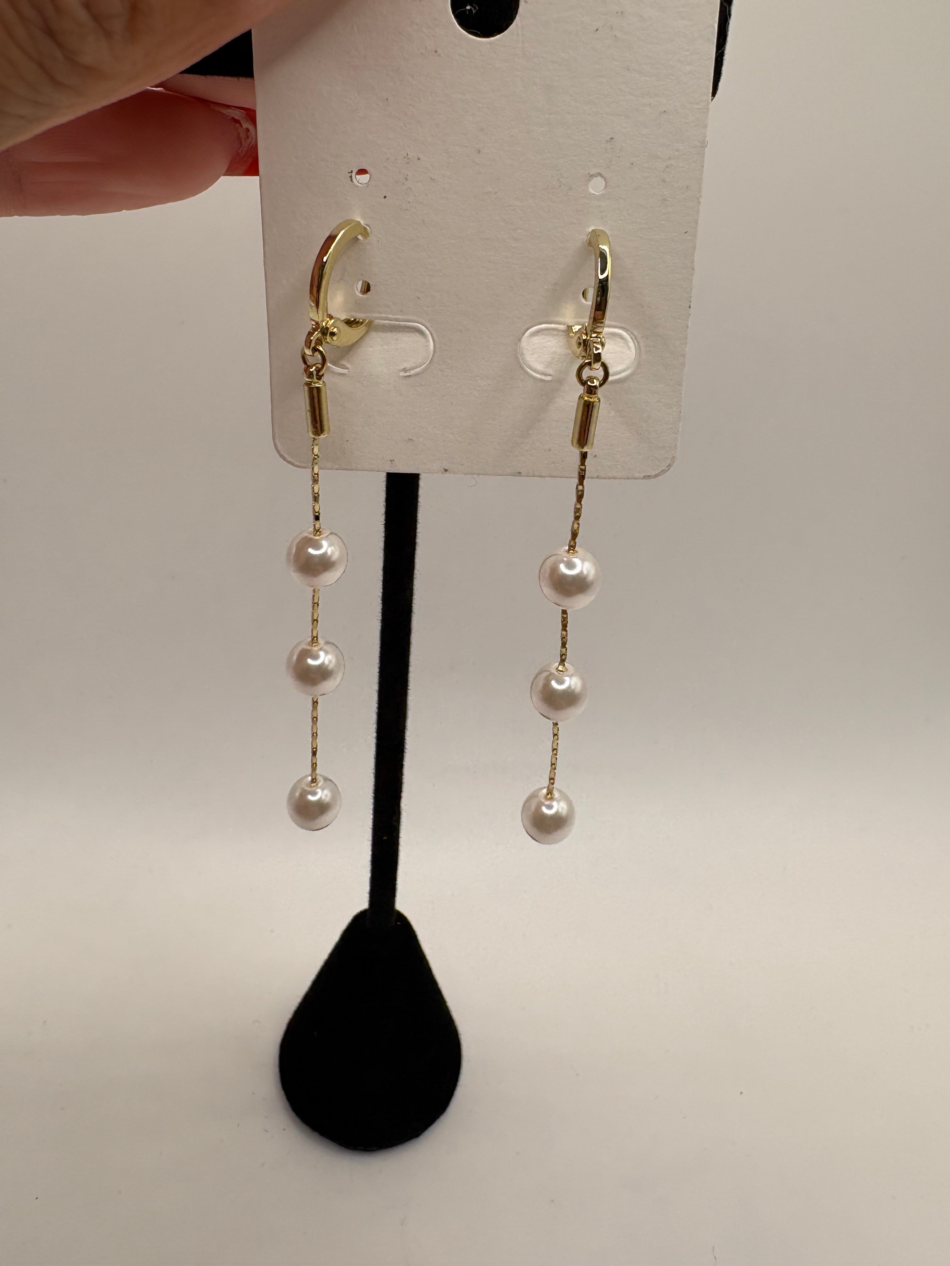 Pearl earring long