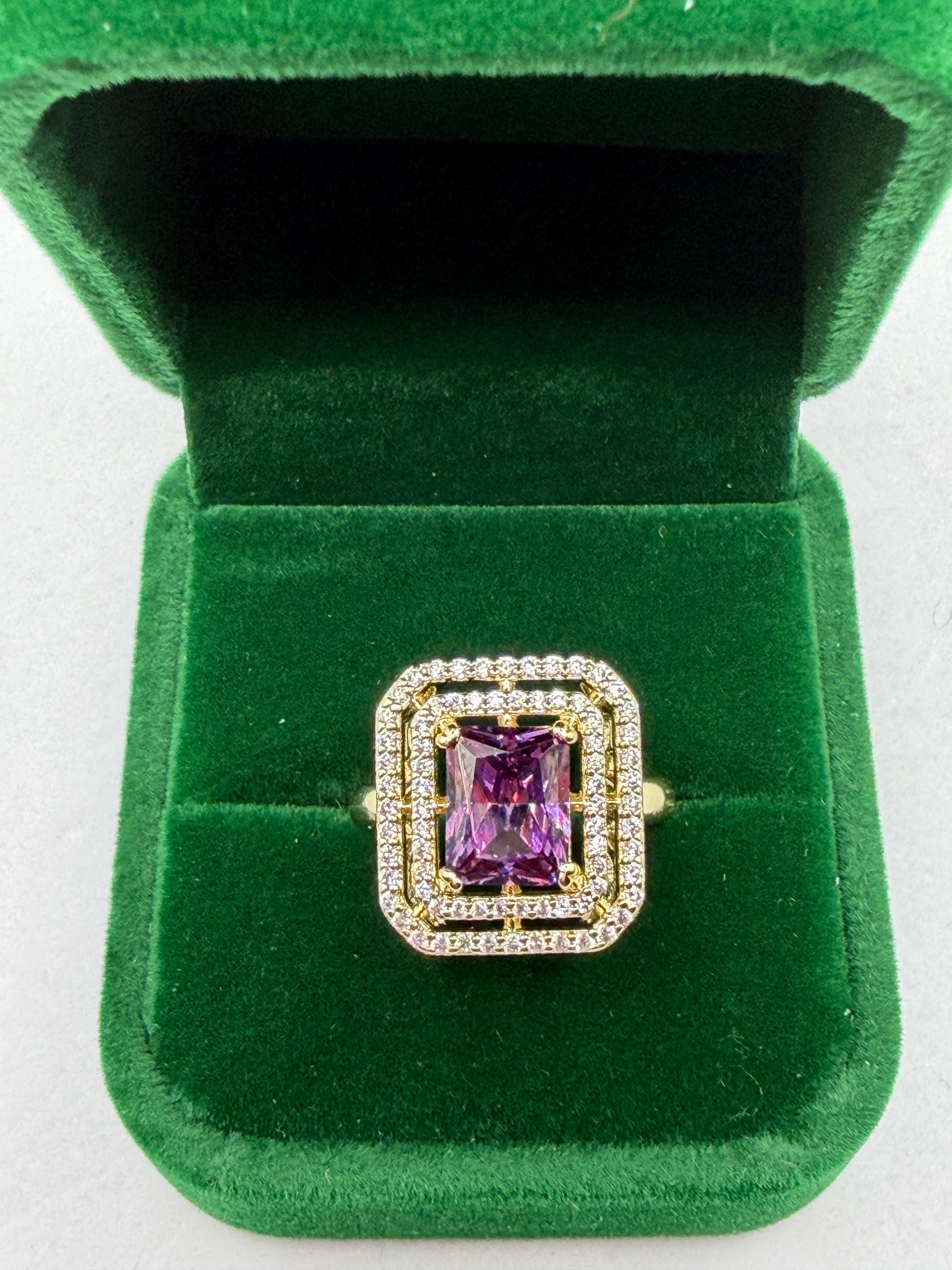 Purple ring size 7, 8